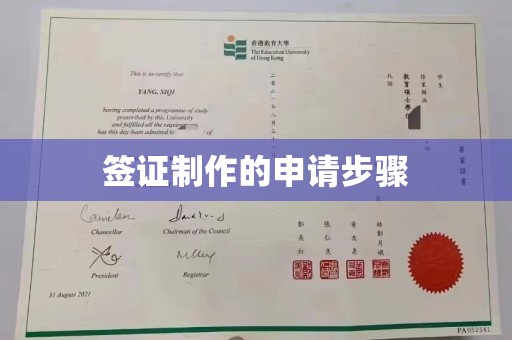 徐州签证制作的申请步骤