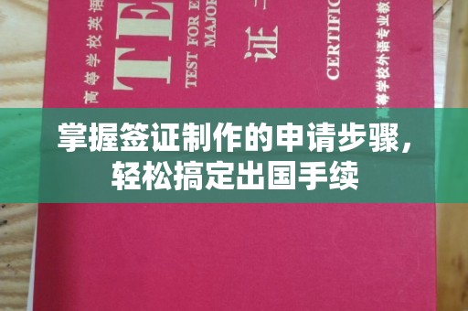 徐州掌握签证制作的申请步骤，轻松搞定出国手续