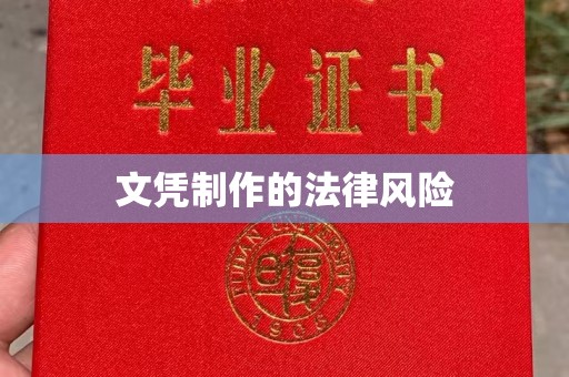 徐州文凭制作的法律风险
