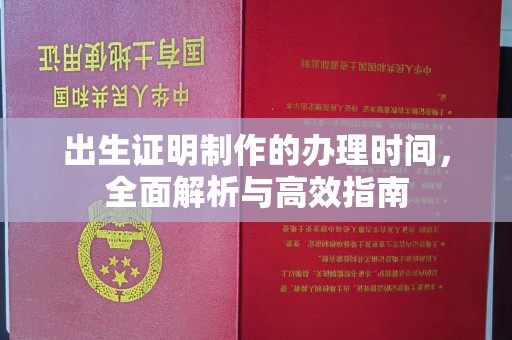 徐州出生证明制作的办理时间，全面解析与高效指南