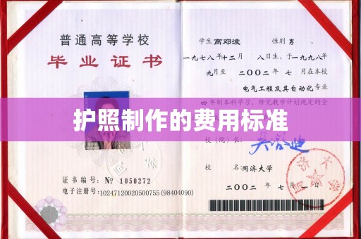 徐州护照制作的费用标准
